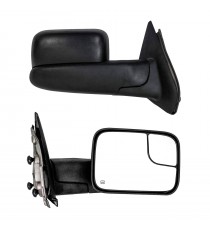 Towing Mirrors for 2002-08 Dodge RAM 1500 & 2003-09 Dodge RAM 2500/3500 - Black