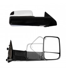 Towing Mirrors for 2010-18 Dodge Ram 1500/2500/3500 - Chrome