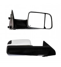 Towing Mirrors for 2010-18 Dodge Ram 1500/2500/3500 - Chrome