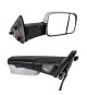 Towing Mirrors for 2010-18 Dodge Ram 1500/2500/3500 - Chrome Towing Mirrors for 2010-18 Dodge Ram 1500/2500/3500 - Chrome