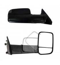 Towing Mirrors for 2010-18 Dodge Ram 1500/2500/3500 - Black