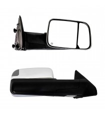Towing Mirrors for 2010-18 Dodge Ram 1500/2500/3500 - Chrome
