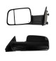 Towing Mirrors for 2010-18 Dodge Ram 1500/2500/3500 - Black Towing Mirrors for 2010-18 Dodge Ram 1500/2500/3500 - Black