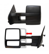 Telescopic Towing Mirrors for 2007-14 Ford F150 - Black