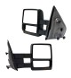 Telescopic Towing Mirrors for 2007-14 Ford F150 - Black
