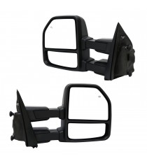 Telescopic Towing Mirrors for 2015-19 Ford F150 - Black