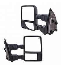 Telescopic Towing Mirrors 1999-2007 Ford F250/F350/F450 - Black