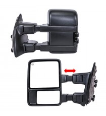 Telescopic Towing Mirrors 2008-16 Ford F250/F350/F450 - Black
