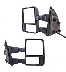 Telescopic Towing Mirrors 2008-16 Ford F250/F350/F450 - Black