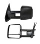 Telescopic Towing Mirrors for 2007-16 Toyota Tundra - Black